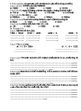 Đề kiểm tra học kì II môn Toán lớp 3